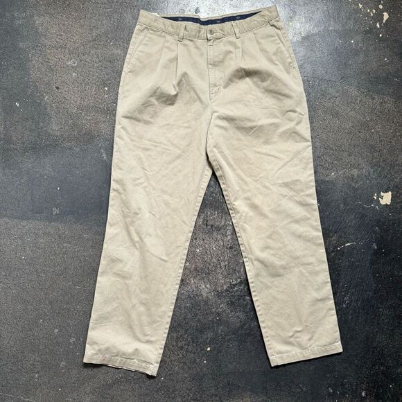 Dockers Pleated Pants Mens Size 36x32 Formal Wear Cotton Blend - Picture 1 of 11